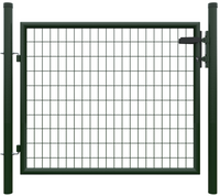 Metall Einzeltor B1250 x H1000 mm inkl. Pfosten + Beschlägen RAL7016 anthrazit
