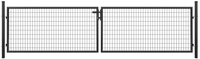 Metall Doppeltor B4000 x H1000 mm inkl. Pfosten + Beschlägen RAL7016 anthrazit