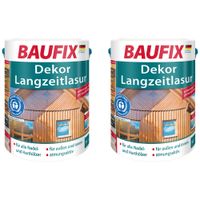 Dekor-Langzeitlasur mahagoni 5 L 2er Set
