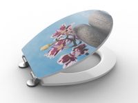 MDF WC-Sitz PET Orchidee