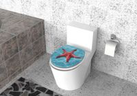 MDF WC-Sitz 3D Seestern