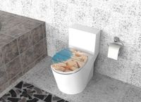 Duroplast WC-Sitz Carving Printing - Muschel