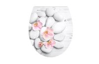 Duroplast WC-Sitz Carving Printing Stein Orchidee