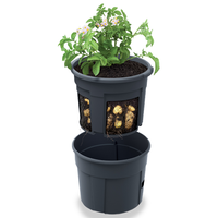 Kartoffeltopf aus Kunststoff, Ø ca. 39 cm / Höhe ca. 31,5 cm - Anthrazit