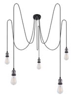 Lighting - OLIVER - Hängeleuchte Metall schwarz, 5x E27