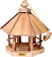 Vogelhaus sechseckig zum Aufhängen, geflammt