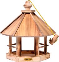 Vogelhaus sechseckig zum Aufhängen, geflammt