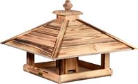 Vogelhaus quadratisch zum Aufstellen, geflammt
