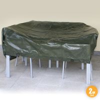 Premium-Abdeckplane, Grün - 2er-Set, 2 x 3 m / 2 x 2 m