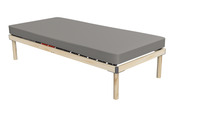 Hochwertiges Bettgestell mit Lattenrost DORADO 90 x 200 cm Massivholz Buche