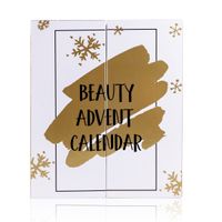 Adventskalender Dekorativkosmetik GOLD in buchförmiger Box