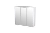 Spiegelschrank mit 3 Türen, ca. 65 x 60 x 17 cm - Weiß
