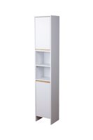 Bad-Hochschrank mit 2 Türen, ca. 180 x 32 x 28 cm - Weiß
