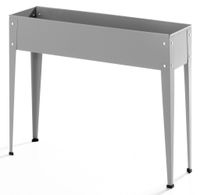 Metall-Hochbeet, ca. 100 x 40 x 80 cm - Grau
