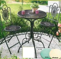 Bistrotischset Bistroset 3tlg. aus Metall