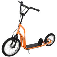 Kinderroller  mit Luftreifen16/12 Zoll Orange
