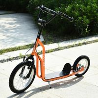 Kinderroller  mit Luftreifen16/12 Zoll Orange