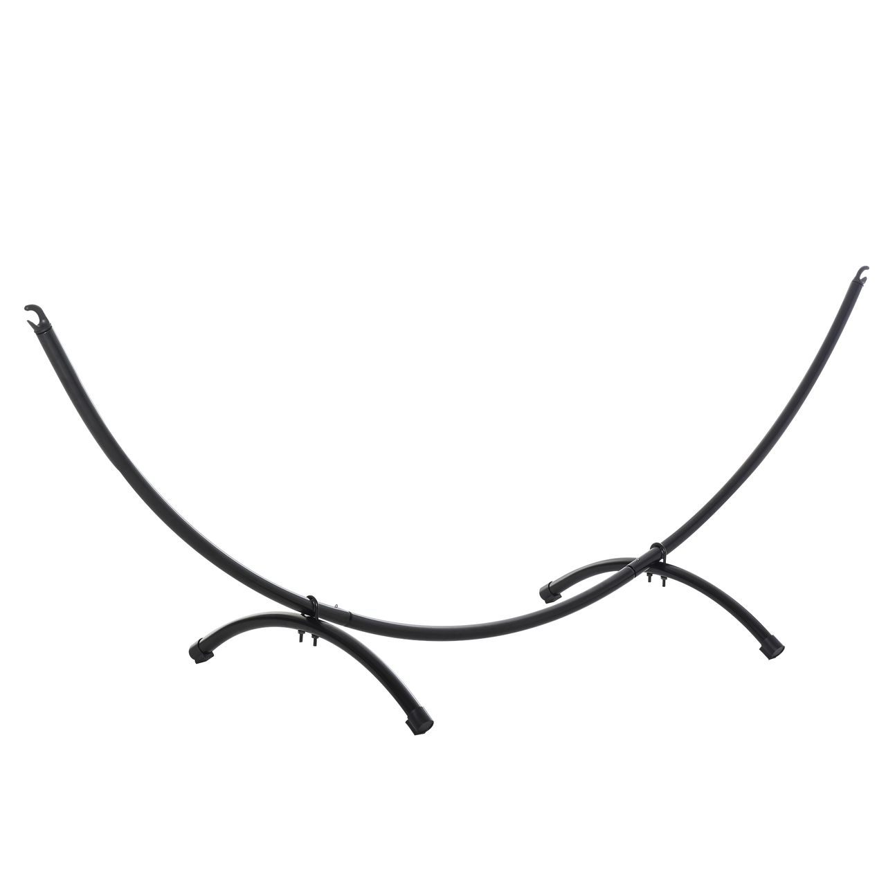 Outsunny Hängemattengestell 3m Hängemattenständer mit Zugseil Garten Strand