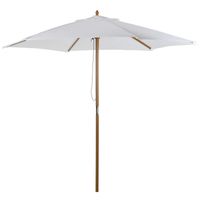 Sonnenschirm Polyester Creme Ø2,5 x 2,3 m