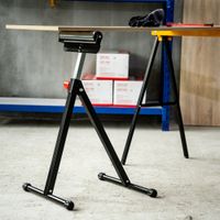 Rollenbock bis 90 kg, Metall, Schwarz