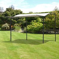 Pavillon Gartenpavillon Markise mit klappbarem Seitendach 300 x 250 cm