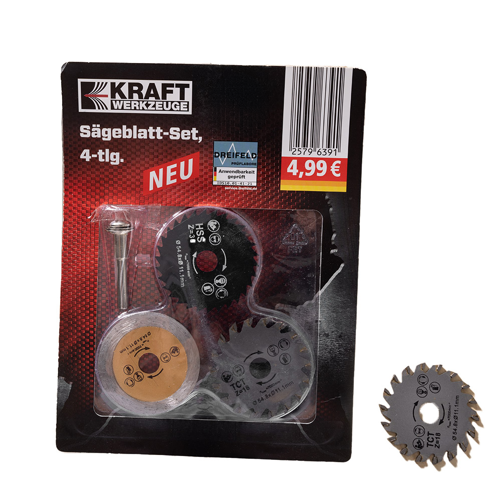 KRAFT WERKZEUGE TCT Sägeblatt-Set 4-tlg.