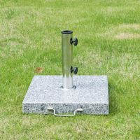 Sonnenschirmständer Schirmständer Schirmfuß Marmor + Edelstahlrohr