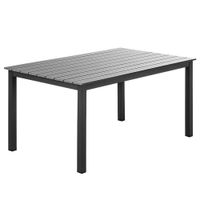 Alu-Gartentisch "Genua", Grau-Anthrazit SE