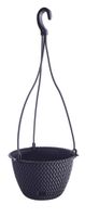Strickoptik-Hängetopf, ca. 4,8 Liter - Anthrazit