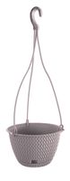 Strickoptik-Hängetopf, ca. 4,8 Liter - Mocca