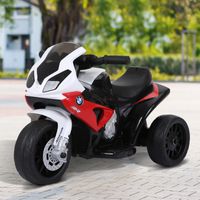 Elektro Kindermotorrad lizensiert von BMW S1000RR Elektro-Dreirad, Stahl Rot