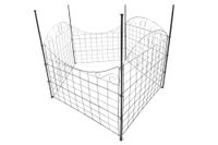Metall-Gartenzaun, M9, pulverbeschichtet, ca. 77,5 x 64 cm - Anthrazit