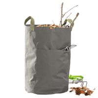 Garten-Laubtasche aus Polyester, Ø ca. 40 x 60 cm - Grau