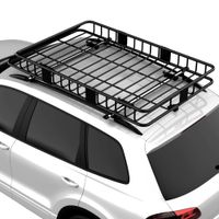 Dachkorb Auto Dachträger Dach Universal Schwarz 162 x 99 x 16 cm