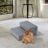 Tiertreppe Klappbar Grau L45 x B39 x H20 cm