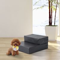 Tiertreppe Klappbar Schwarz L45 x B39 x H20 cm