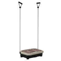 Vibrationsplatte Vibrationstrainer Vibrationsgerät Fitnesstrainer LED-Anzeige USB-Lautsprecher Trainingsbänder Fernbedienung