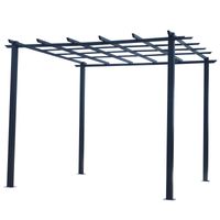 Pflanzbogen Rankhilfe Schwarz 3 x 3 x 2,3 m