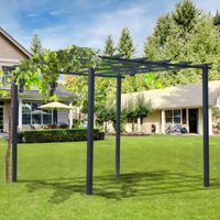 Pflanzbogen Rankhilfe Schwarz 3 x 3 x 2,3 m