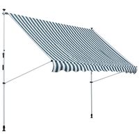 Markise Klemmmarkise Faltarm Handkurbel Balkon 3 x 1,5 m Alu Grün