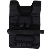 20 kg Trainingsweste Gewichtsweste Verstellbar Krafttraining Fitness Oxford Eisen Schwarz 36 x 52 cm