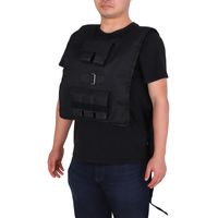 20 kg Trainingsweste Gewichtsweste Verstellbar Krafttraining Fitness Oxford Eisen Schwarz 36 x 52 cm