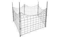 Metall-Gartenzaun, M4, pulverbeschichtet, ca. 77,5 x 64 cm - Anthrazit