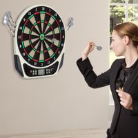 Elektronische Dartscheibe mit LED-Display für 8 Spieler mehrfarbig 44L x 50B x 3,2H cm