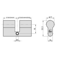 Profil-Blindzylinder - BZ 100 27/27 mm