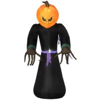 Halloween Dekoration Aufblasbar Selbstaufblasend Schreck Gespenst Kürbis