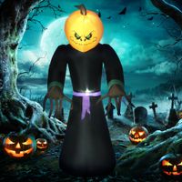 Halloween Dekoration Aufblasbar Selbstaufblasend Schreck Gespenst Kürbis