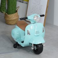 VESPA Elektromotorrad Kindermotorrad 3 km/h LED-Licht Sound Kunststoff Metall Grün