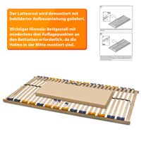 Lattenrost MULTIRA 28 Federleisten starr 140 x 200 cm