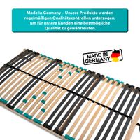 7-Zonen Lattenrost DRÖMSON 28 Federleisten starr 90 x 200 cm